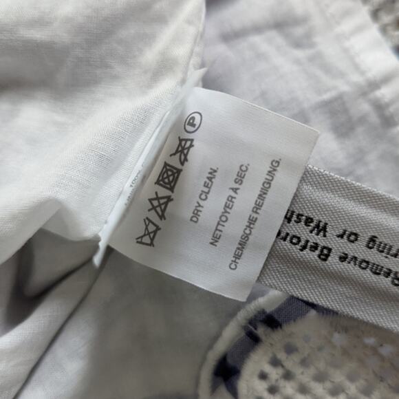 J Crew Blue and White Gingham Flutter Cami Top Sz 8 - Picture 8 of 9